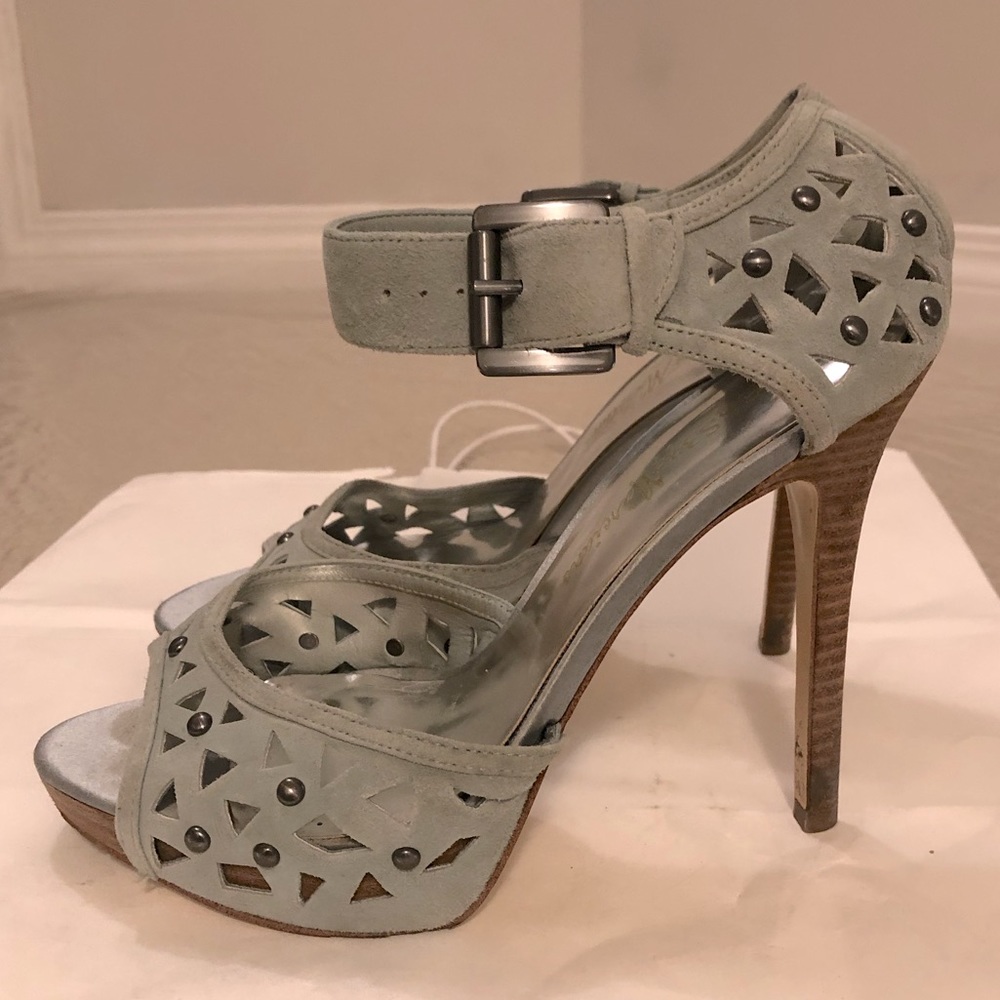 Guess by Marciano Heeled Sued Platform Sandals